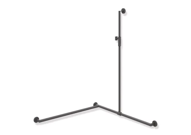 HEWI Duschhandlauf System 900 PG56, links, Dunkelgrau Perlglimmer tiefmatt HEWI Duschhandlauf System 900 PG56, links, Dunkelgrau Perlglimmer tiefmatt