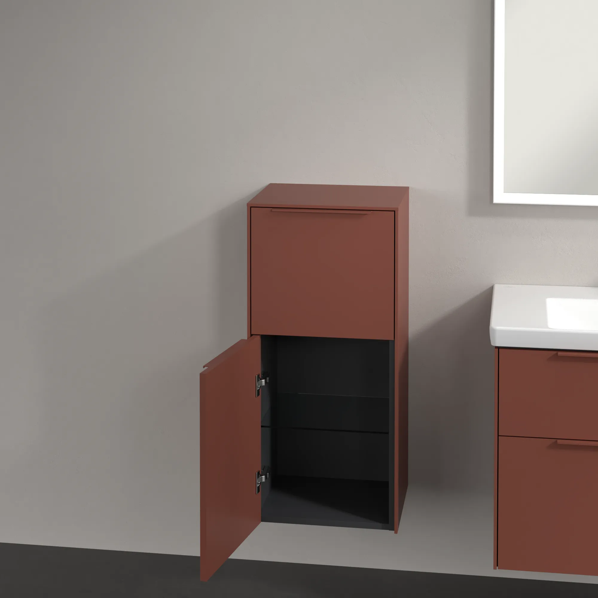 Villeroy & Boch Seitenschrank „Subway 3.0“ 40 × 86 × 36,2 × 36,2 cm 1 Auszug, 1 Tür, Anschlag (Scharnier) links, 1 Tür, Anschlag links Villeroy & Boch Seitenschrank „Subway 3.0“ 40 × 86 × 36,2 × 36,2 cm 1 Auszug, 1 Tür, Anschlag (Scharnier) links, 1 Tür, Anschlag links