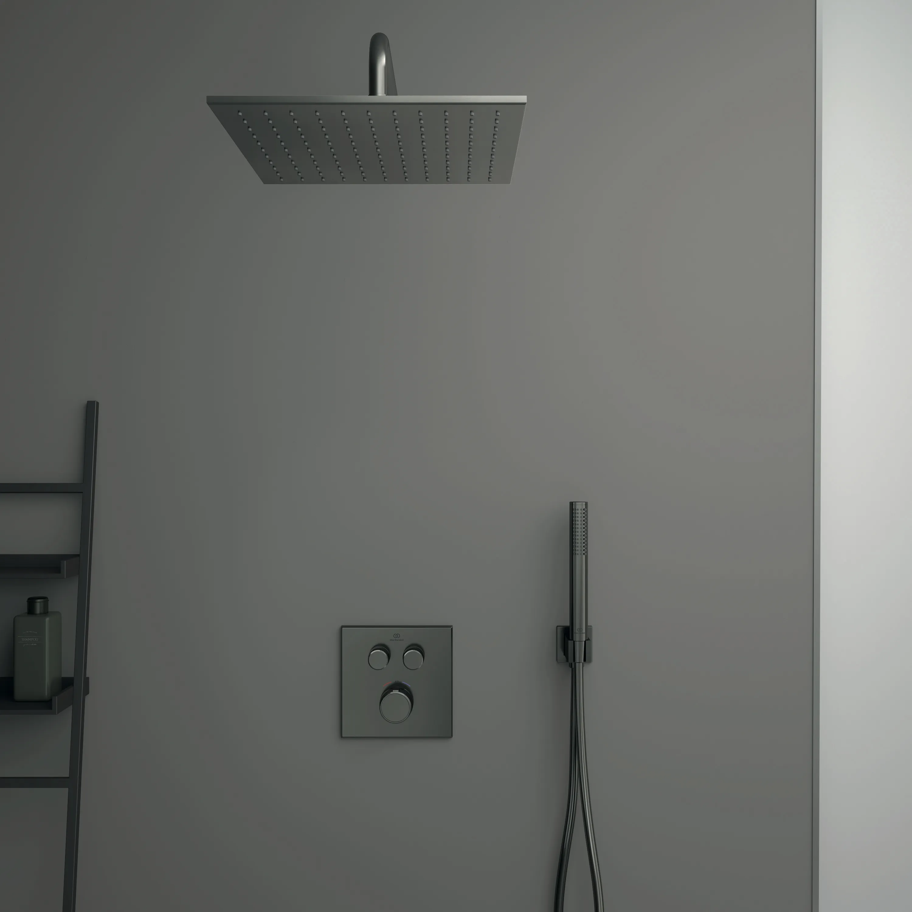 Ideal Standard IdealRain Atelier Kopfbrause 300x300mm Magnetic Grey