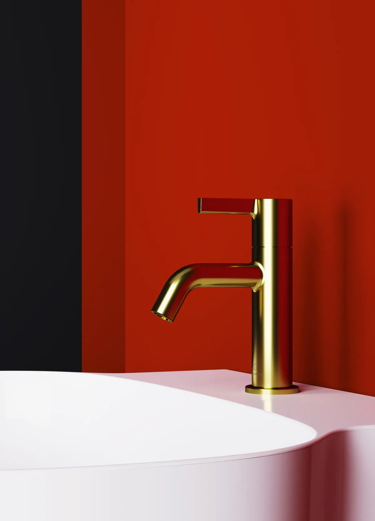 Standventil Joy Ausladung 100mm Brushed Gold Standventil Joy Ausladung 100mm Brushed Gold