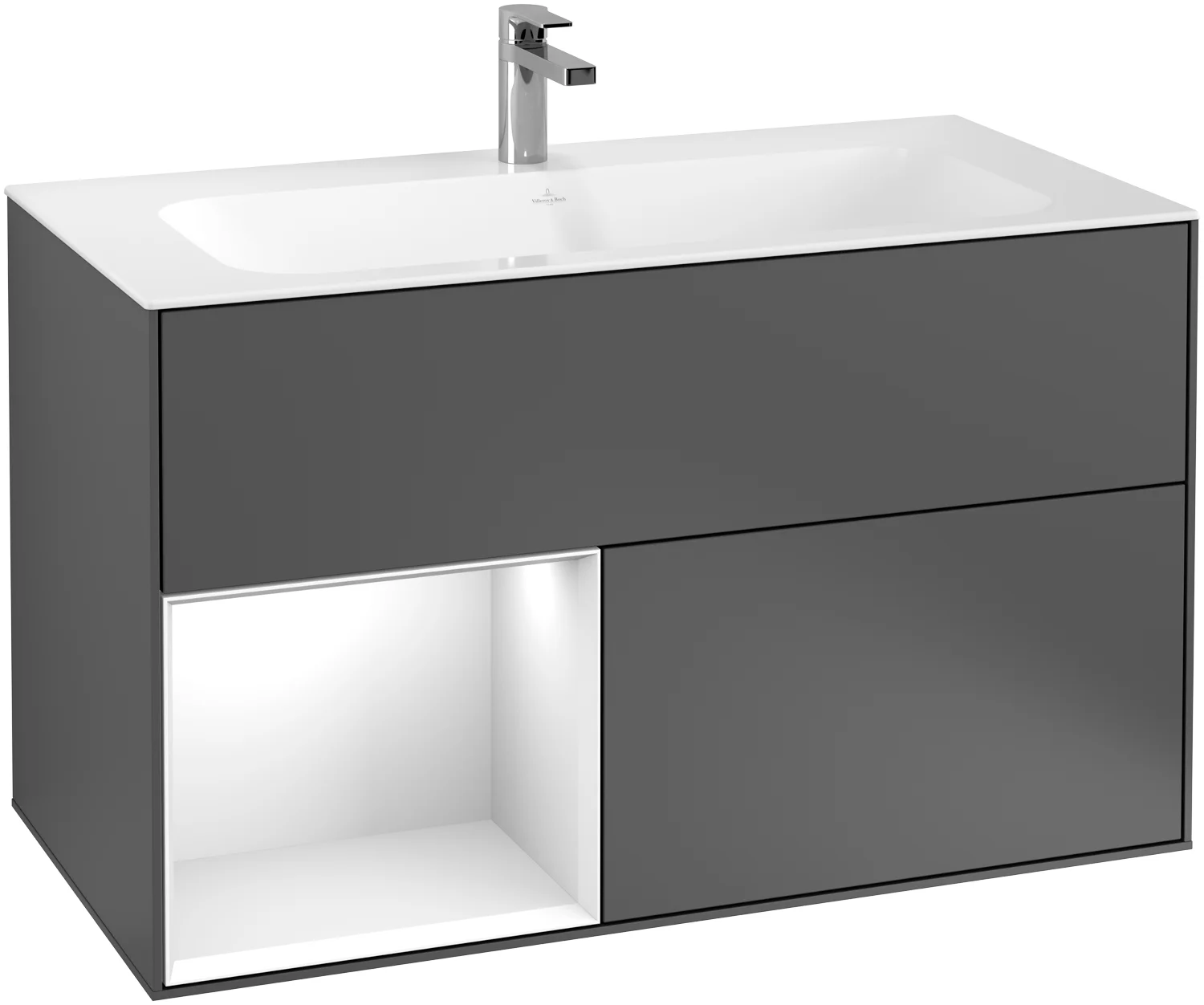 Villeroy & Boch Finion Waschbeckenunterschrank F03, anthrazit