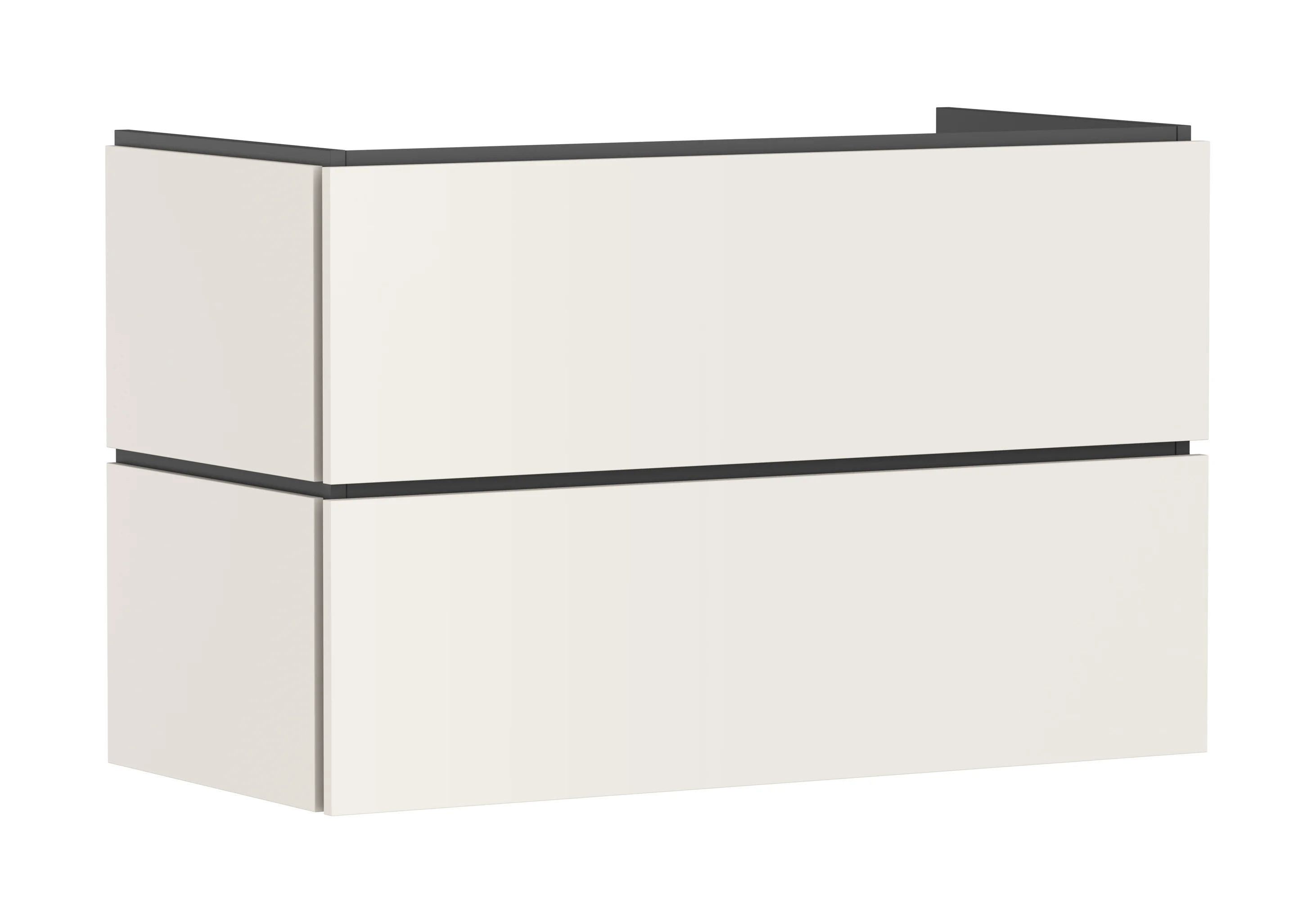 Hansgrohe Waschtischunterschrank Xilesa E, Sandbeige Matt, 980x470 mm, 2 Schubkästen PushOpen, SoftClose, vormontiert