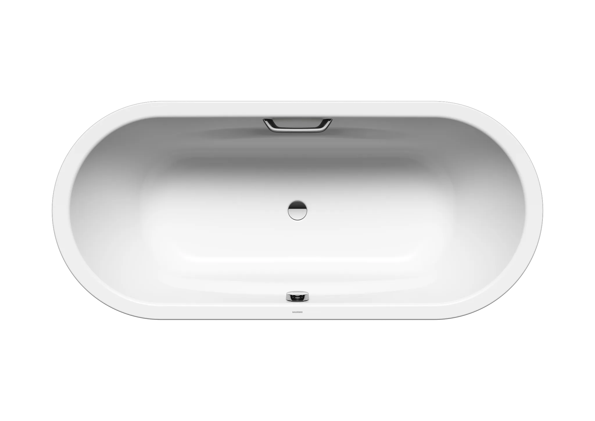 Kaldewei Badewanne „Vaio Duo Oval“ oval 180 × 80 cm, mit Grifflochbohrungen in alpinweiß