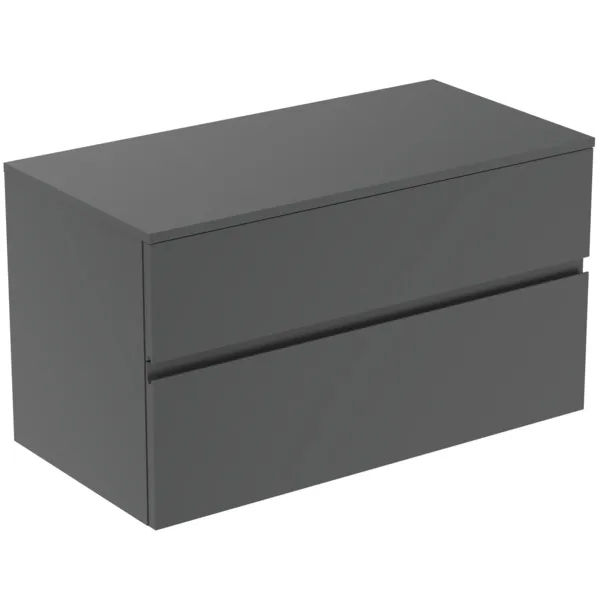 Ideal Standard Waschtischunterschrank Finesse 1002x505x558mm 2 Auszüge Anthrazit matt Ideal Standard Waschtischunterschrank Finesse 1002x505x558mm 2 Auszüge Anthrazit matt