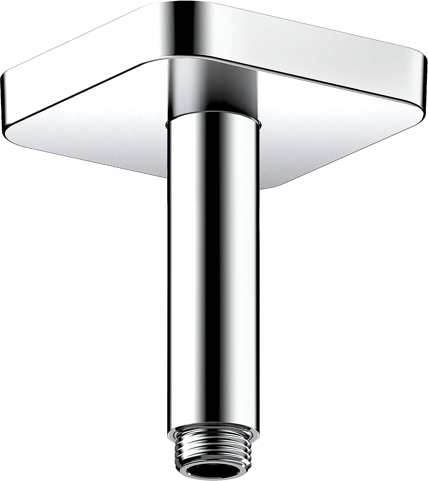 Hansgrohe AXOR ShowerSolutions Deckenanschlussstuck 100 mm softsquare Chrom Aufputzmontage Messing G 1/2