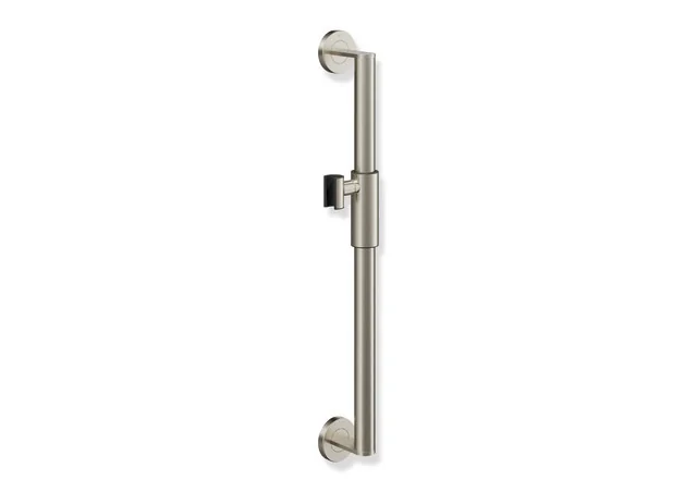 HEWI Brausehalterstange System 900, Edelstahl, PVD, Achsmaß 600 mm, D: 32 mm, magnetischer Brausehalter, HEWI Farbe WR