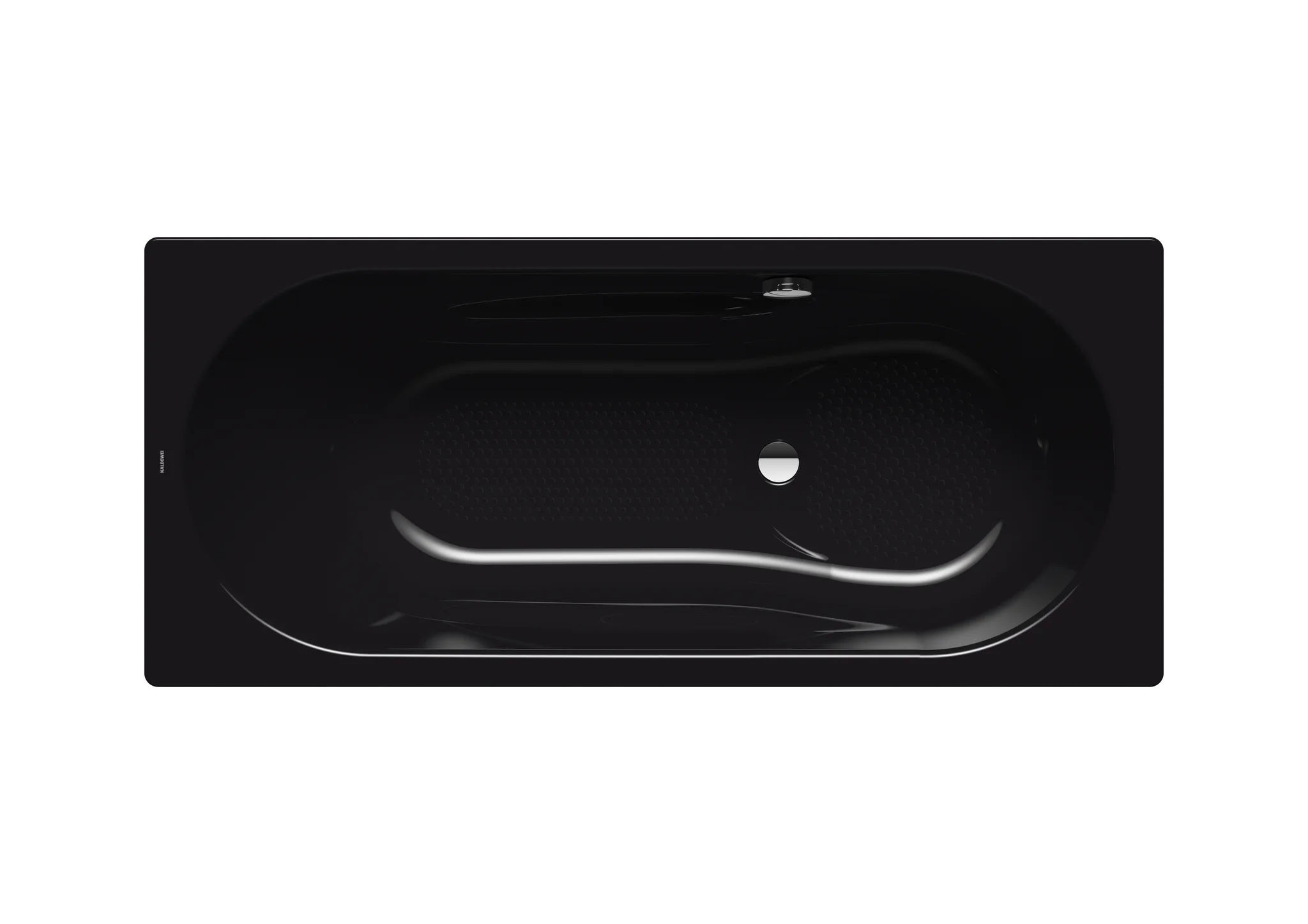 Kaldewei VAIO SET Badewanne, schwarz, Perl-Effekt, 1700x700 mm, Vollantislip