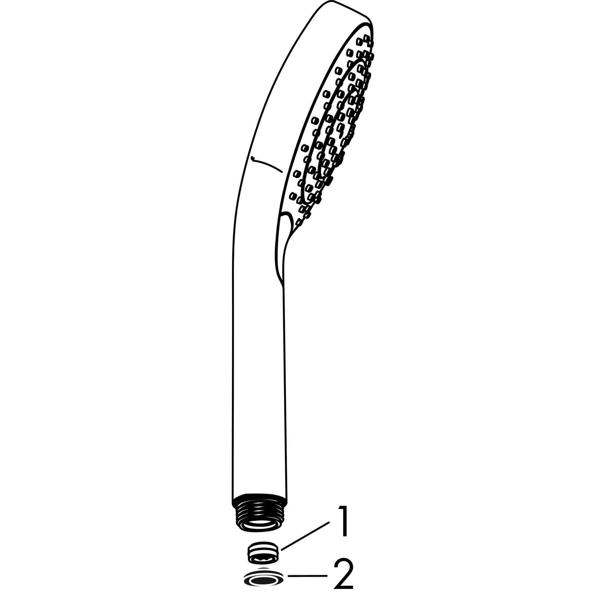 Handbrause Croma Select E 1jet EcoSmart 7 l/min weiss/chrom Handbrause Croma Select E 1jet EcoSmart 7 l/min weiss/chrom