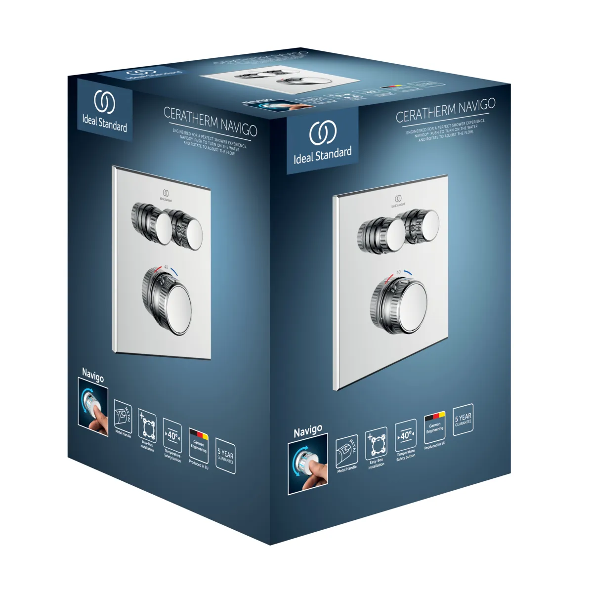 Ideal Standard Ceratherm Navigo Brausethermostat Unterputz A7302AA Ideal Standard Ceratherm Navigo Brausethermostat Unterputz A7302AA