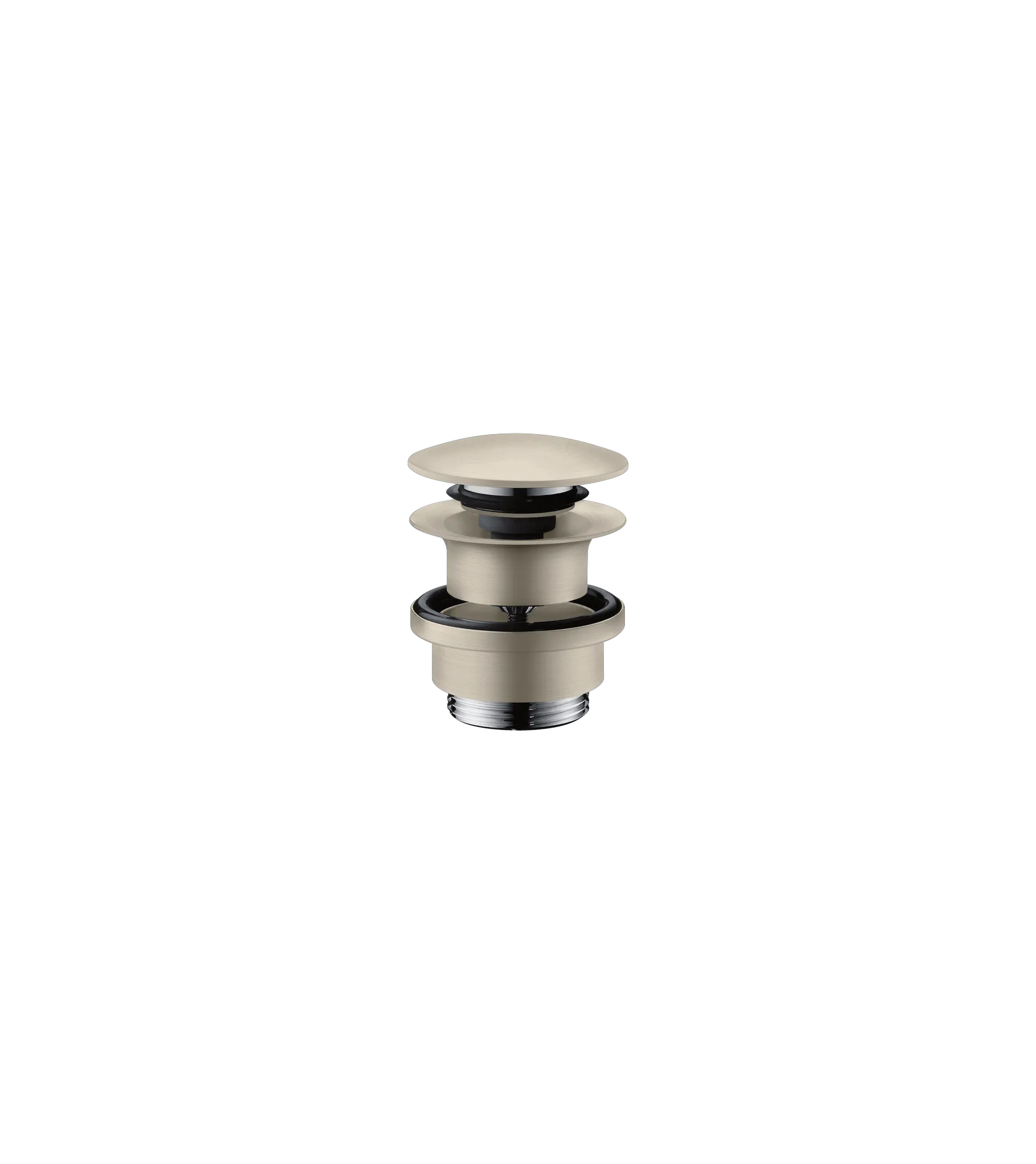 Hansgrohe AXOR Ablaufventil Push-Open, Brushed Nickel, DN32, G 1 1/4" mit Überlaufloch Hansgrohe AXOR Ablaufventil Push-Open, Brushed Nickel, DN32, G 1 1/4" mit Überlaufloch