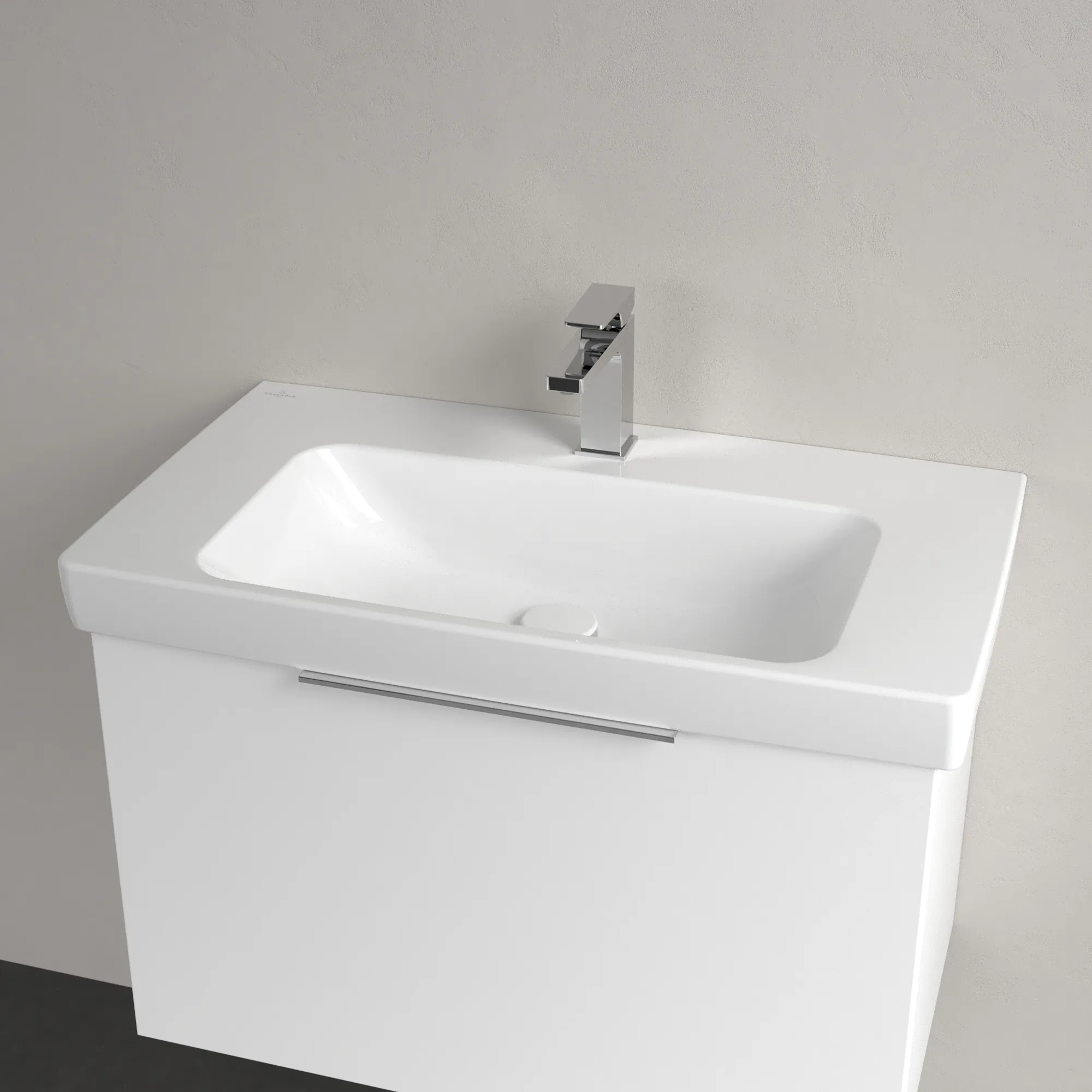 Villeroy & Boch Waschbecken „Architectura“ 800 × 455 × 165 mm, ohne Hahnlochbohrung, für Becken mittig