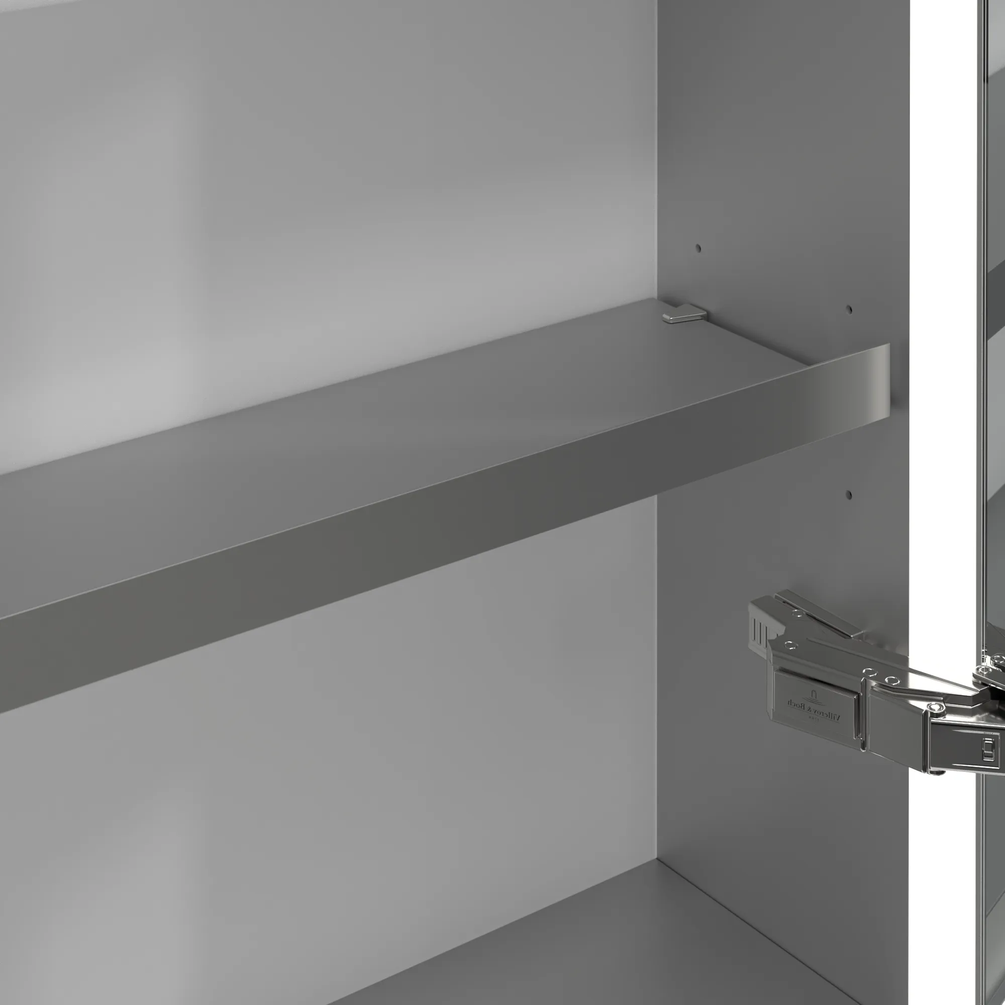 Villeroy & Boch Aufputz-Spiegelschrank My View Now A4576R, 600x750x168 mm, glänzend, mit Beleuchtung und SoftClosing