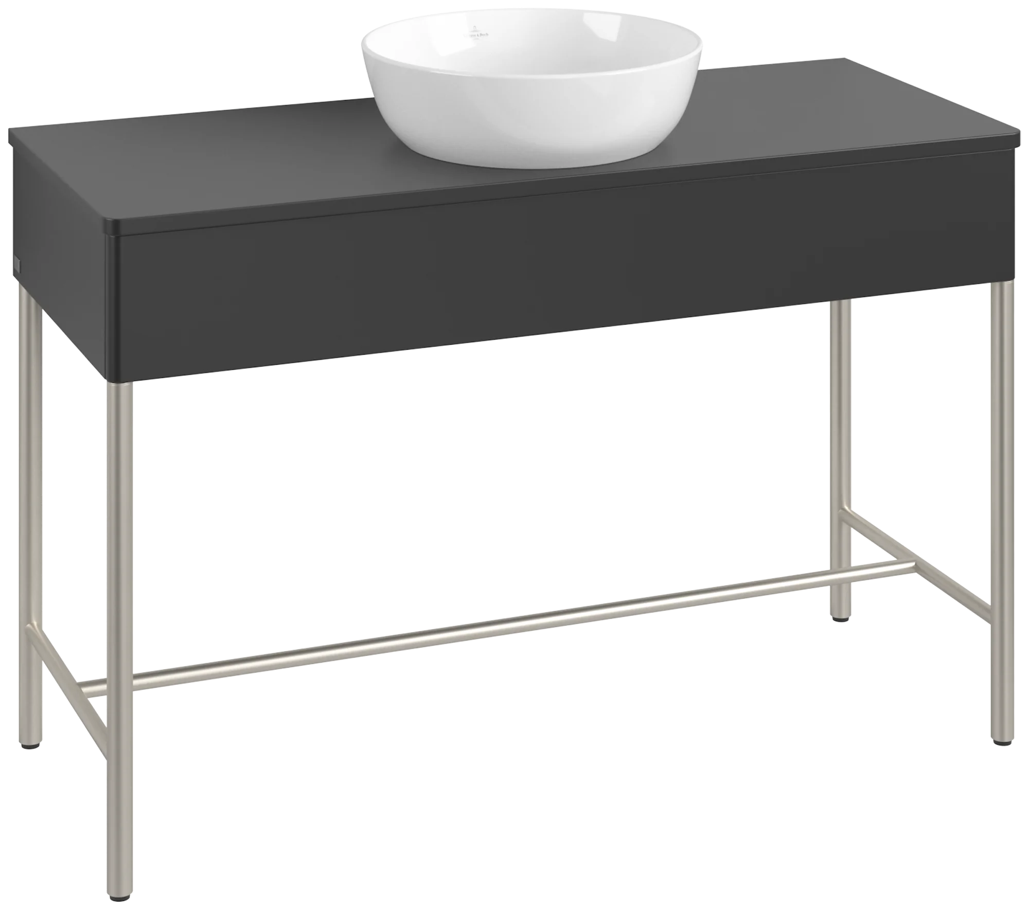 Villeroy & Boch Waschbeckenunterschrank Artis L62010, 1200x782x500 mm, Black Matt Lacquer, mit Beleuchtung und Push-to-Open-Funktion Villeroy & Boch Waschbeckenunterschrank Artis L62010, 1200x782x500 mm, Black Matt Lacquer, mit Beleuchtung und Push-to-Open-Funktion