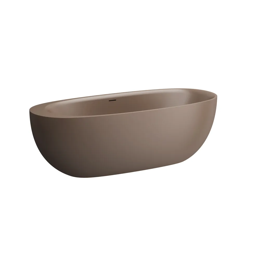 Laufen Freistehende Badewanne ILBAGNOALESSI 800x1850x590 aus Mineralgusswerkstoff Sentec oval Caffè matt Laufen Freistehende Badewanne ILBAGNOALESSI 800x1850x590 aus Mineralgusswerkstoff Sentec oval Caffè matt