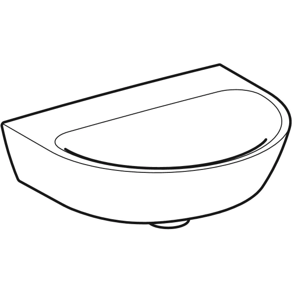 Wandwaschtisch „Renova“, ohne Überlauf 45 × 36 cm in weiß alpin Wandwaschtisch „Renova“, ohne Überlauf 45 × 36 cm in weiß alpin