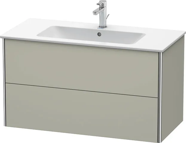 Duravit Waschtischunterschrank wandhängend „XSquare“ 101 × 56 × 47,8 cm Taupe Seidenmatt Duravit Waschtischunterschrank wandhängend „XSquare“ 101 × 56 × 47,8 cm Taupe Seidenmatt