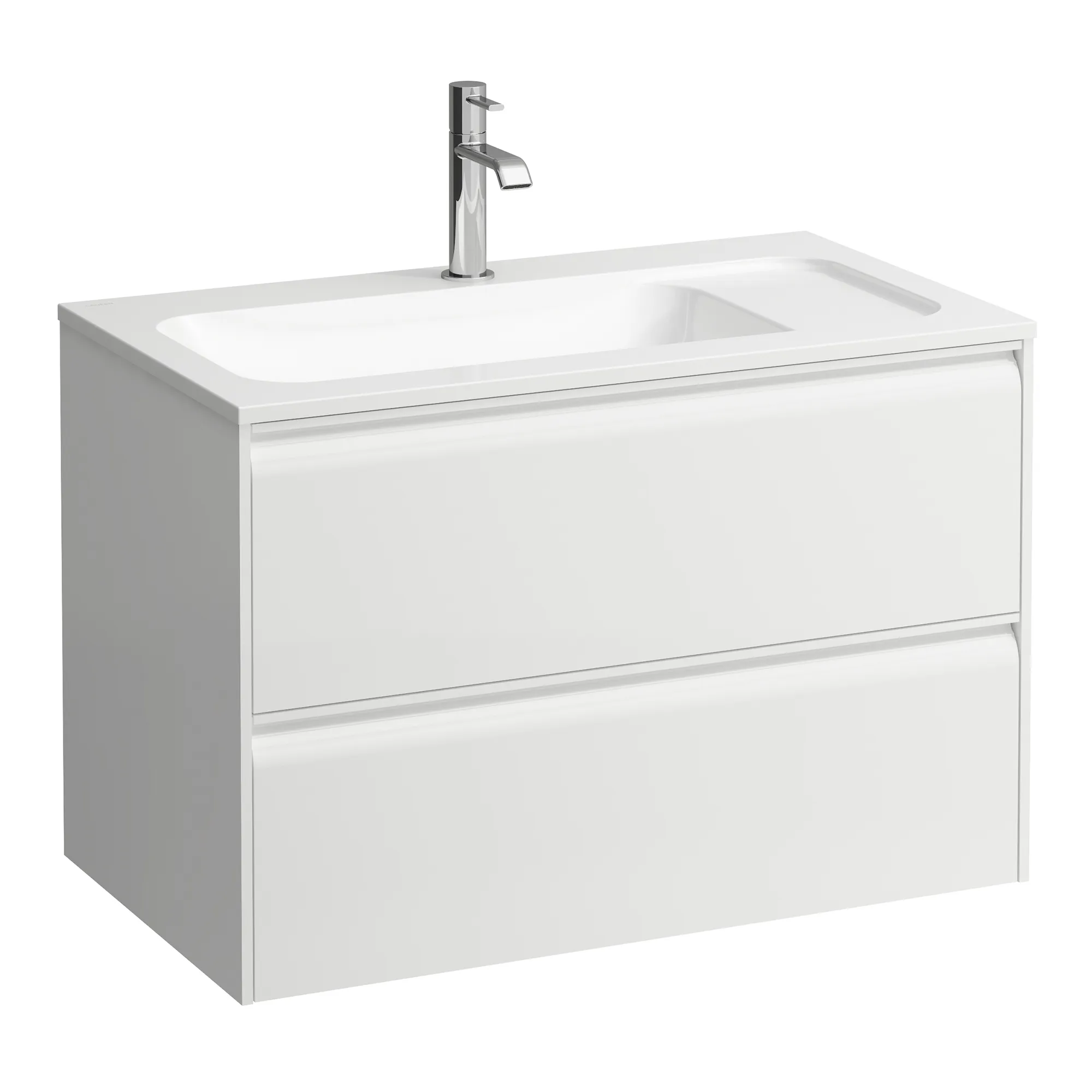 Laufen Waschtischunterbau MEDA, 442x772x504, 2 Schubladen, weiß matt Laufen Waschtischunterbau MEDA, 442x772x504, 2 Schubladen, weiß matt