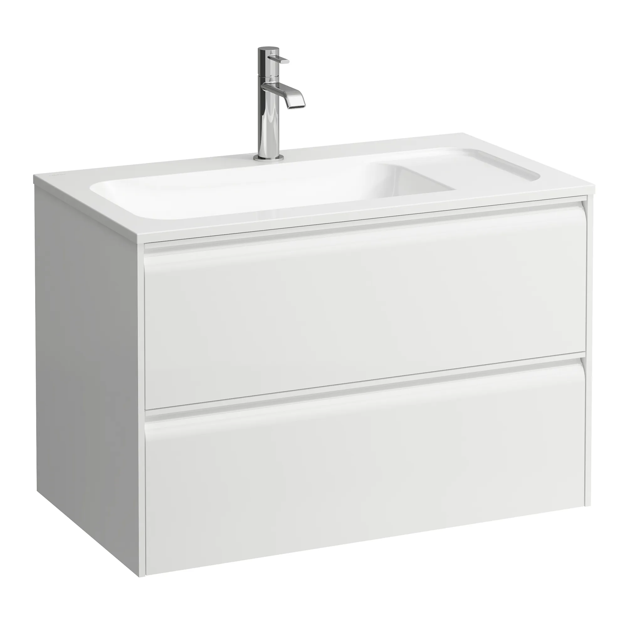 Laufen Waschtischunterbau MEDA, 442x772x504, 2 Schubladen, weiß matt Laufen Waschtischunterbau MEDA, 442x772x504, 2 Schubladen, weiß matt