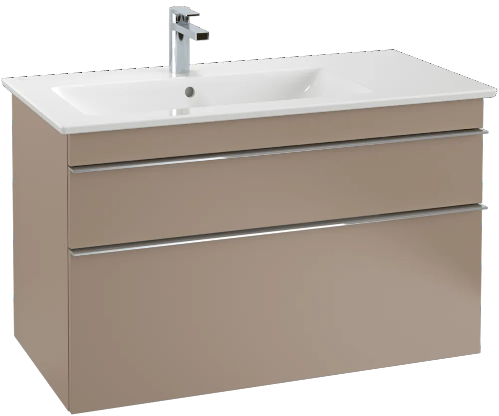 Villeroy & Boch Waschtischunterschrank „Venticello“ für Schrankwaschtisch 953 × 590 × 502 mm Cashmere Grey, für Becken links