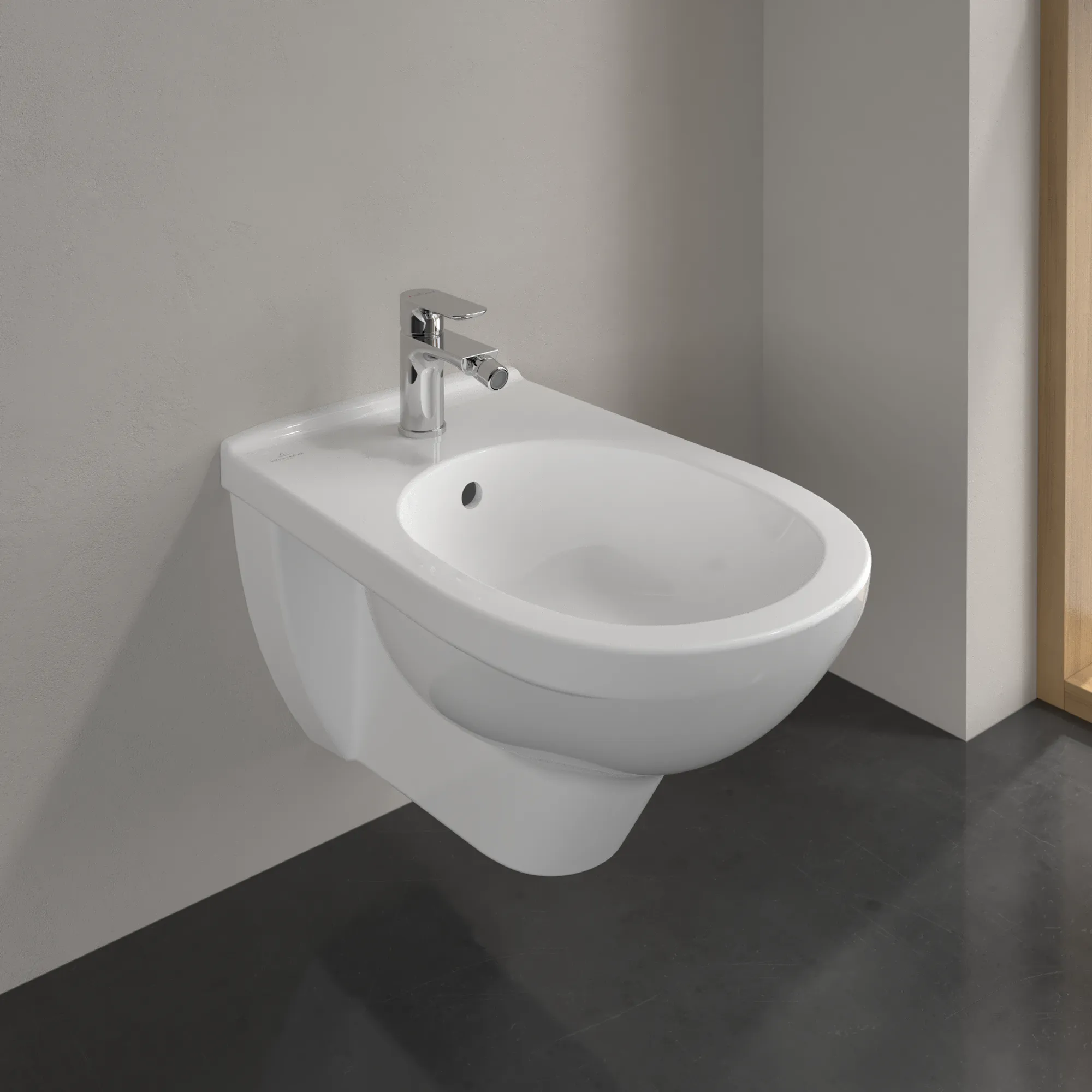 Bidet O.novo 546000, 560 x 360 x 320 mm, Oval, wandhängend, Weiß Alpin