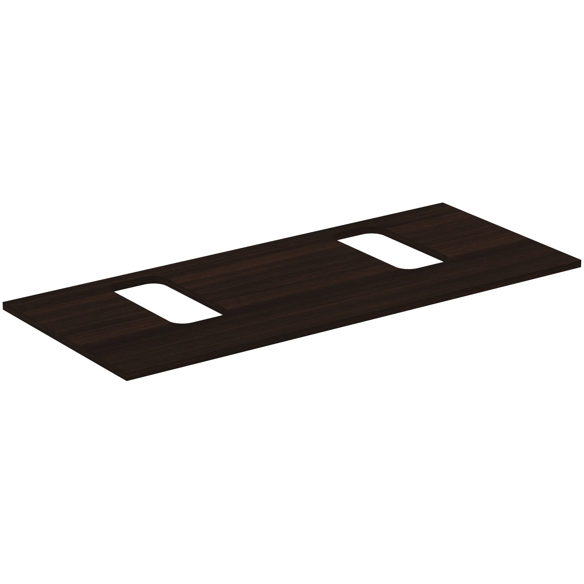 Waschtischplatte i.life B je ein Ausschnitt rechts und links für zwei Wand-Waschtische 1202x507x18mm Weiß matt Waschtischplatte i.life B je ein Ausschnitt rechts und links für zwei Wand-Waschtische 1202x507x18mm Weiß matt