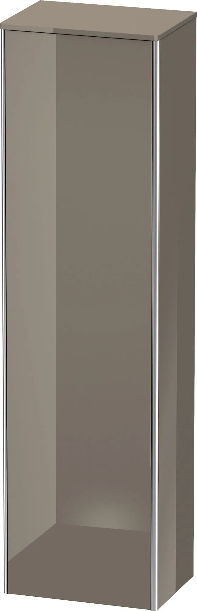 Duravit Hochschrank „XSquare“ 50 × 177,6 × 35,6 cm Flannel Grey Hochglanz