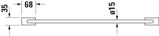 Duravit Handtuchablage „Karree“ 24 cm Duravit Handtuchablage „Karree“ 24 cm