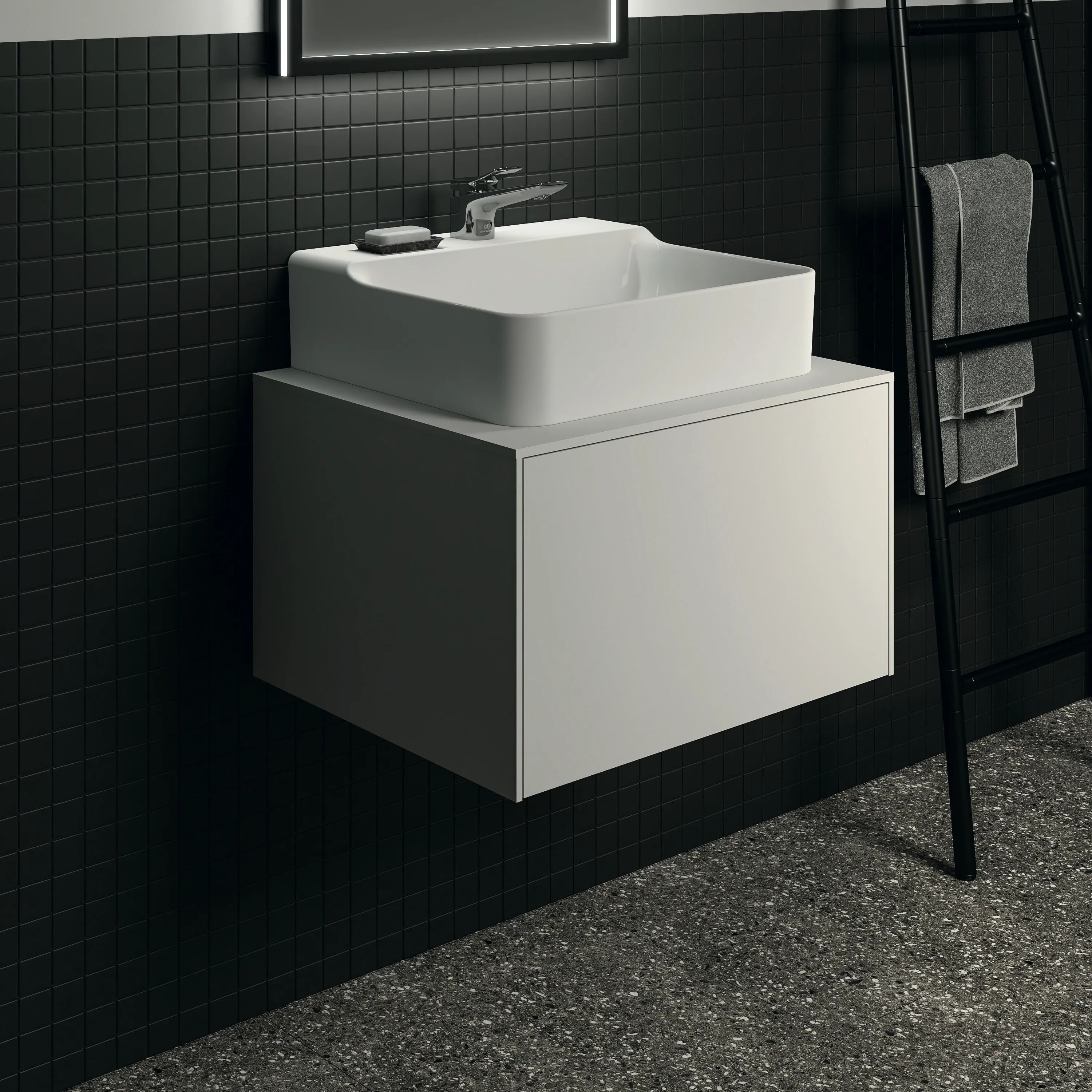 Ideal Standard Waschtischunterschrank Conca, 602x505x370mm, Weiß Ideal Standard Waschtischunterschrank Conca, 602x505x370mm, Weiß