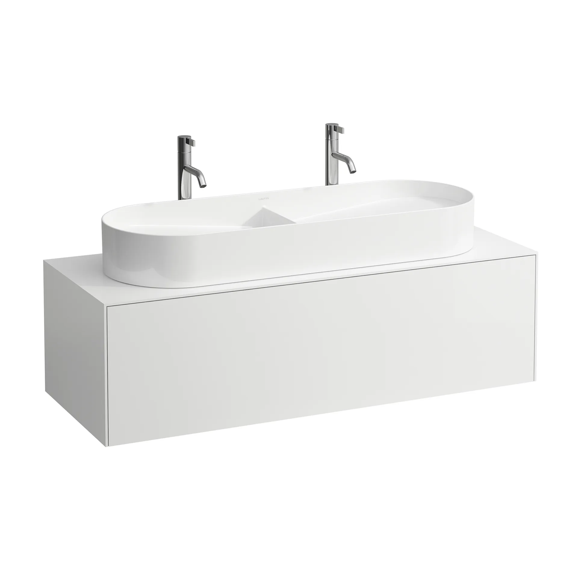 Laufen Waschtischunterbau SONAR 457x1177x341, 1 Schublade mit Push/Pull-Funktion, Weiß matt Laufen Waschtischunterbau SONAR 457x1177x341, 1 Schublade mit Push/Pull-Funktion, Weiß matt