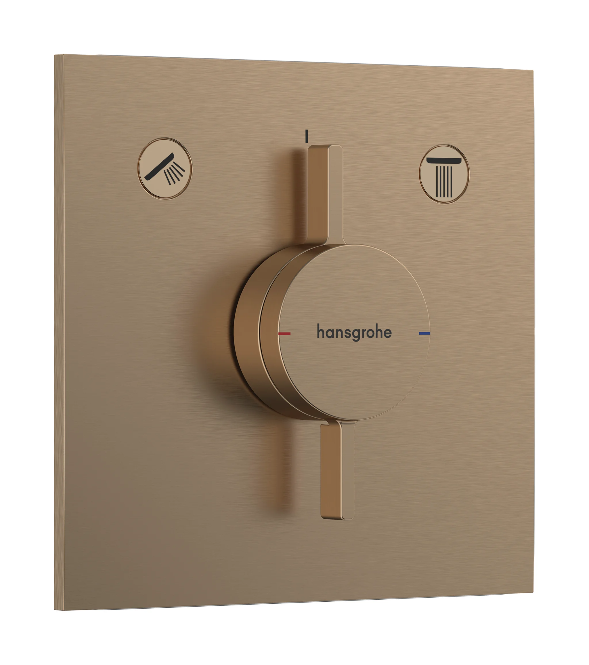 Hansgrohe DuoTurn E Mischer Unterputz 2 Verbraucher Brushed Bronze, max. Durchfluss 29,5 l/min, Keramikmischsystem, einfache Installation