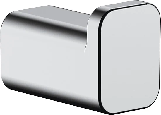 Hansgrohe AddStoris Q Handtuchhaken, Chrom, Wandmontage mit verdeckter Befestigung, Durchmesser Bohrloch 6 mm Hansgrohe AddStoris Q Handtuchhaken, Chrom, Wandmontage mit verdeckter Befestigung, Durchmesser Bohrloch 6 mm