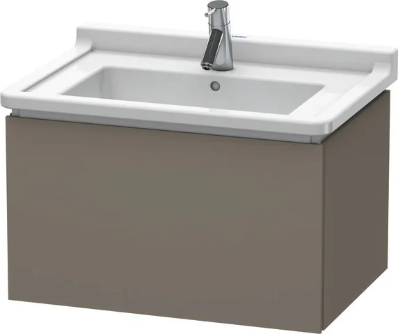 Duravit Waschtischunterschrank wandhängend „L-Cube“ 67 × 40,8 × 46,9 cm Flannel Grey Seidenmatt Duravit Waschtischunterschrank wandhängend „L-Cube“ 67 × 40,8 × 46,9 cm Flannel Grey Seidenmatt