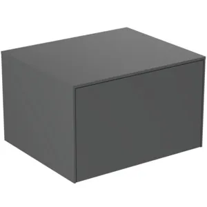 Ideal Standard Conca Waschtischunterschrank, Anthrazit matt, 1 Auszug, Push-Open mit Softclose-Einzug, 602x505x370 mm Ideal Standard Conca Waschtischunterschrank, Anthrazit matt, 1 Auszug, Push-Open mit Softclose-Einzug, 602x505x370 mm