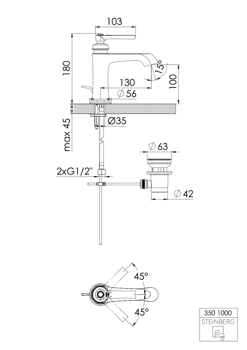 Steinberg „Serie 350“ in Chrom