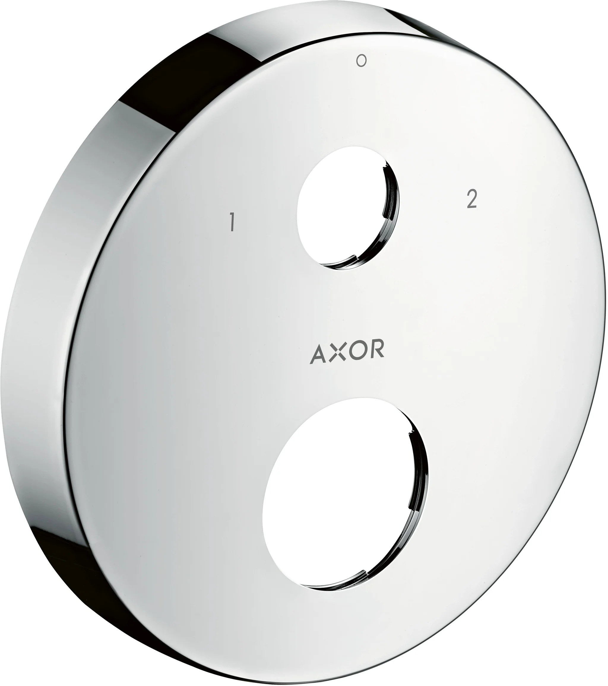 Hansgrohe AXOR Verlängerungsrosette rund 2-Loch, Chrom, Durchmesser 170 mm, Höhe 33 mm, Metallrosette