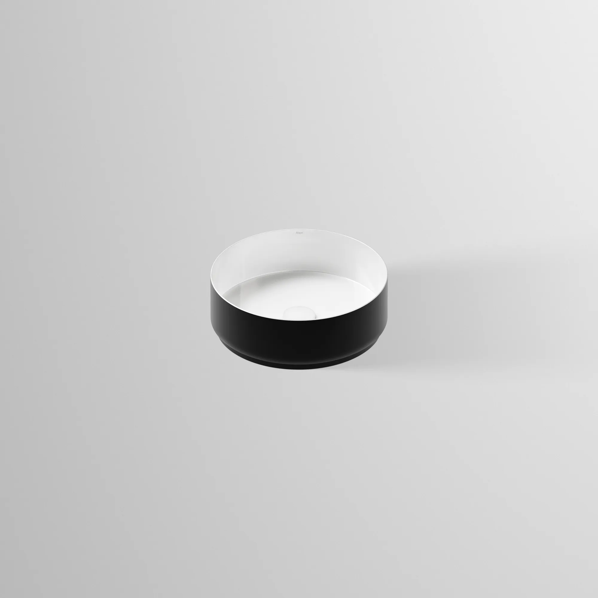 Waschbecken „KE-Serie“ 400 × 114 mm in Weiß / Mattschwarz, mit ProShield Waschbecken „KE-Serie“ 400 × 114 mm in Weiß / Mattschwarz, mit ProShield