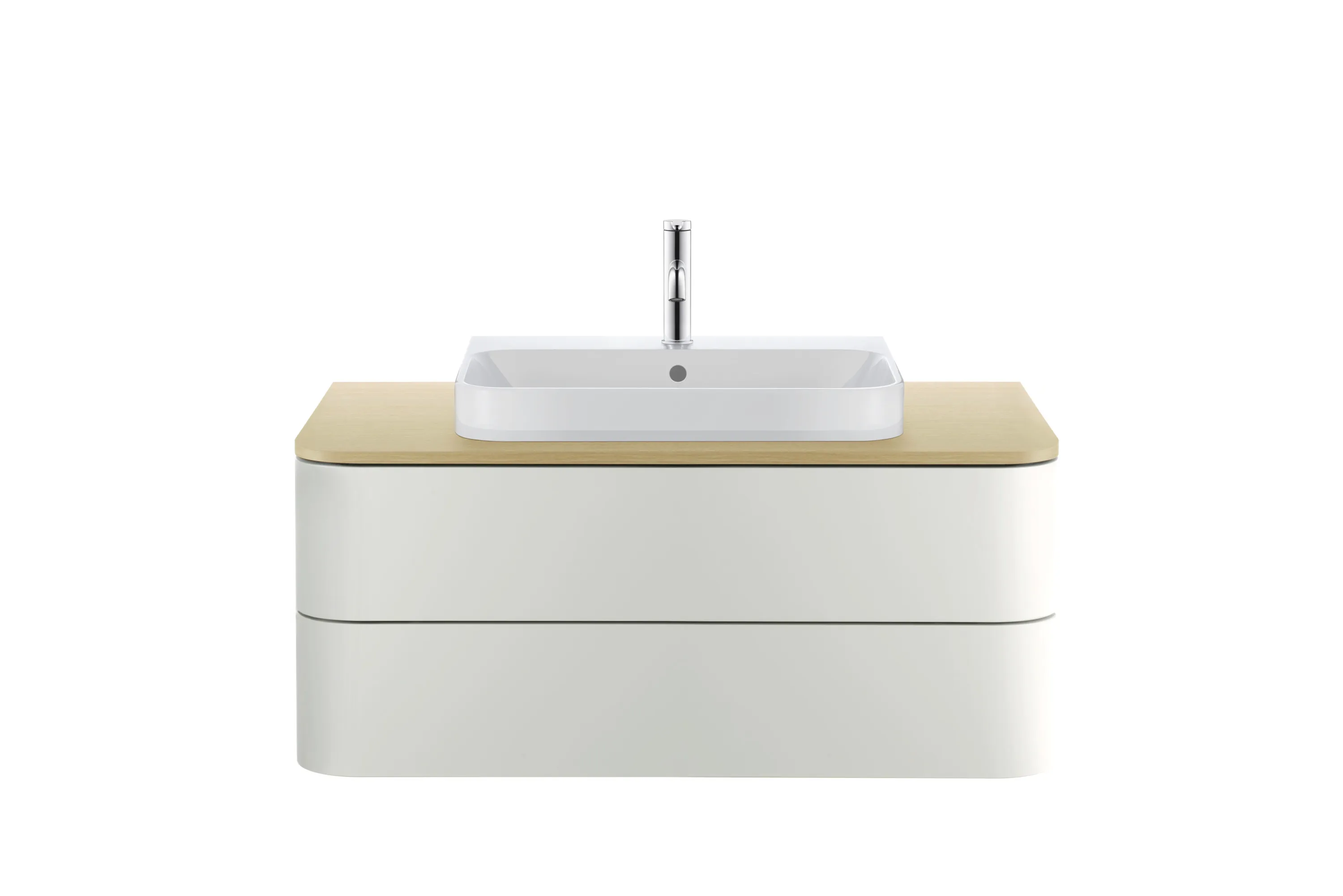 Aufsatzwaschtisch „Happy D.2 Plus“, mit Überlauf, Hahnlochposition mittig Aufsatzwaschtisch „Happy D.2 Plus“, mit Überlauf, Hahnlochposition mittig