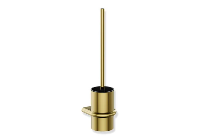 HEWI WC-Bürstengarnitur Serie 480, Edelstahl PVD gold glänzend, 107x447x115 mm, Wandmontage