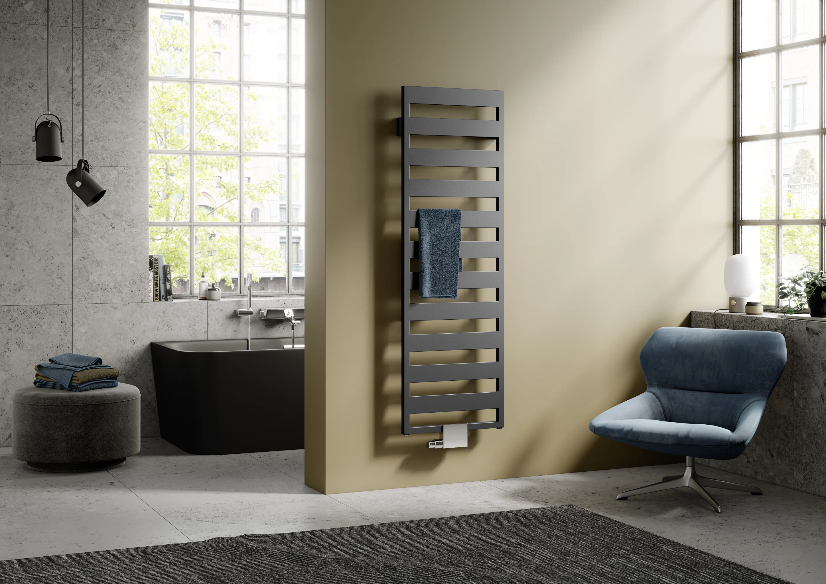 Kermi Design-Elektroheizkörper „Casteo®-E“ 50 × 153,3 cm in Anthracite Grey Kermi Design-Elektroheizkörper „Casteo®-E“ 50 × 153,3 cm in Anthracite Grey