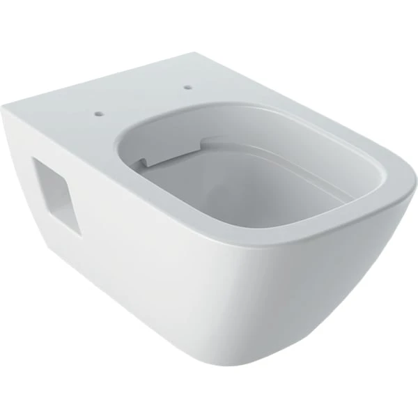 Wand-Tiefspül-WC „Renova Plan“ teilgeschlossene Form 35 × 33 × 54 cm ohne Spülrand