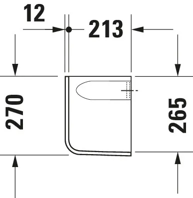 Halbsäule D-Code für 070545, weiß