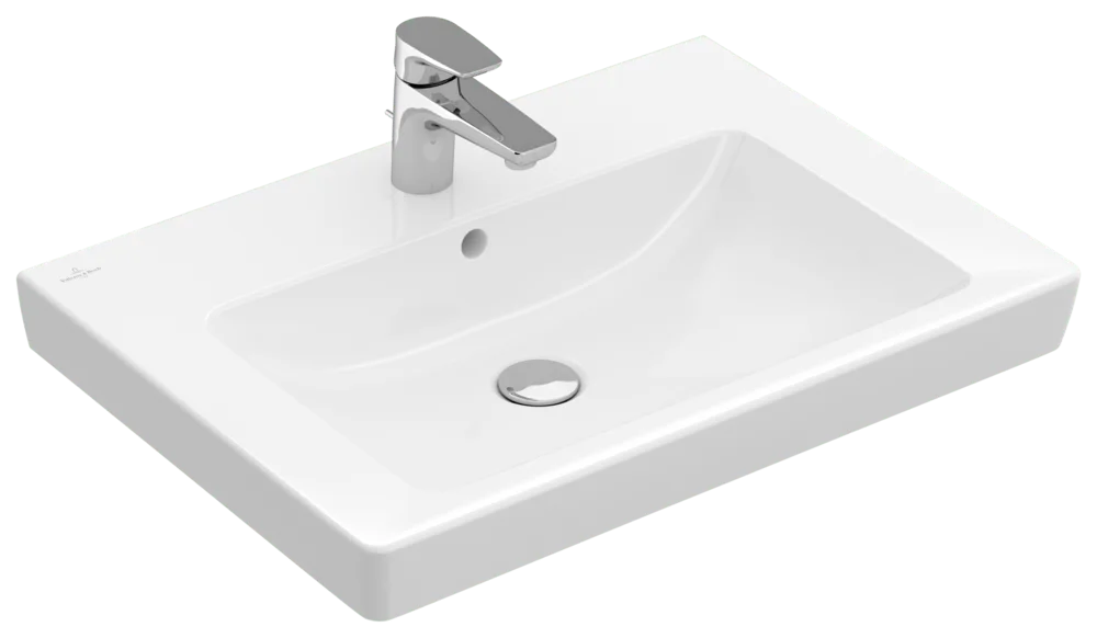 Villeroy & Boch Subway 2.0 Waschbecken, 650x470x180mm, weiß Alpin CeramicPlus, glänzend, mit Überlauf Villeroy & Boch Subway 2.0 Waschbecken, 650x470x180mm, weiß Alpin CeramicPlus, glänzend, mit Überlauf