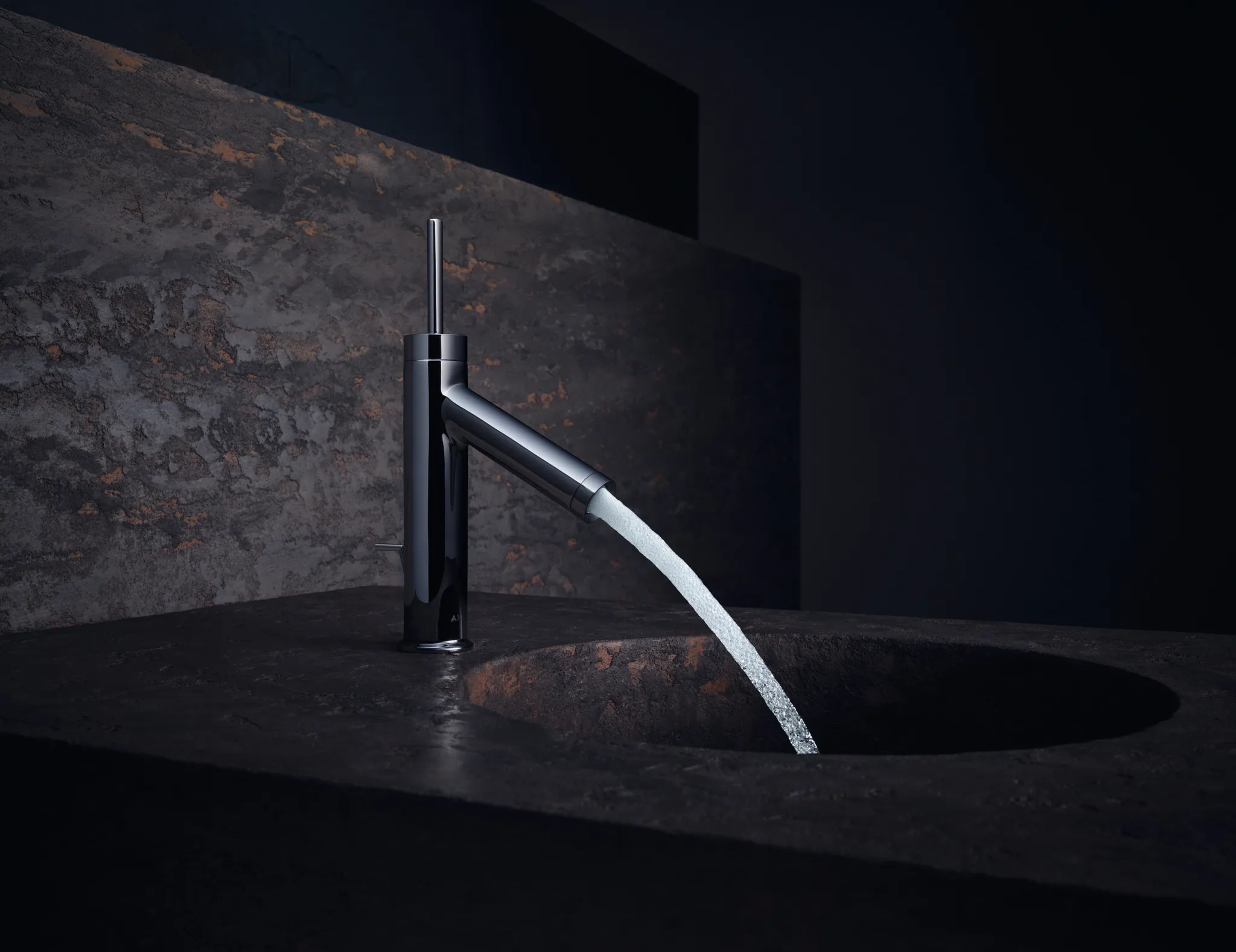 Hansgrohe AXOR Starck Einhebel-Waschtischmischer 90 mit Pingriff und Zugstangen-Ablaufgarnitur, Chrom Hansgrohe AXOR Starck Einhebel-Waschtischmischer 90 mit Pingriff und Zugstangen-Ablaufgarnitur, Chrom