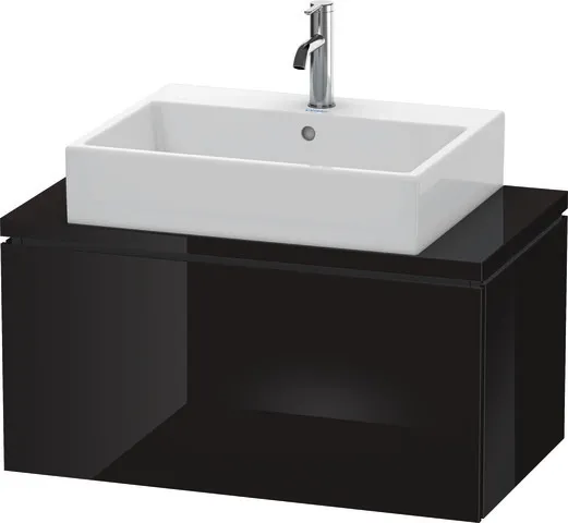 Duravit Waschtischunterschrank wandhängend „L-Cube“ 82 × 40 × 47,7 cm Schwarz Hochglanz Duravit Waschtischunterschrank wandhängend „L-Cube“ 82 × 40 × 47,7 cm Schwarz Hochglanz