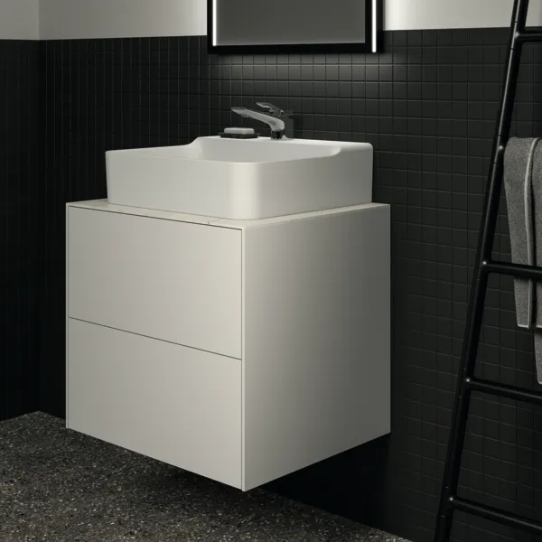 Ideal Standard Waschtischunterschrank „Conca“ 60 × 54 × 50,5 cm Weiß matt lackiert Ideal Standard Waschtischunterschrank „Conca“ 60 × 54 × 50,5 cm Weiß matt lackiert