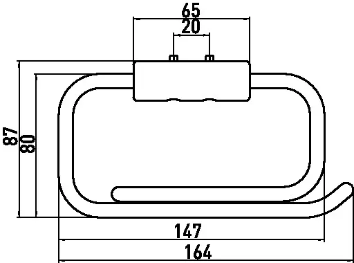 emco Toilettenpapierhalter „system 2“ 16,4 × 2,2 × 8,7 cm in chrom, Befestigung verdeckt emco Toilettenpapierhalter „system 2“ 16,4 × 2,2 × 8,7 cm in chrom, Befestigung verdeckt