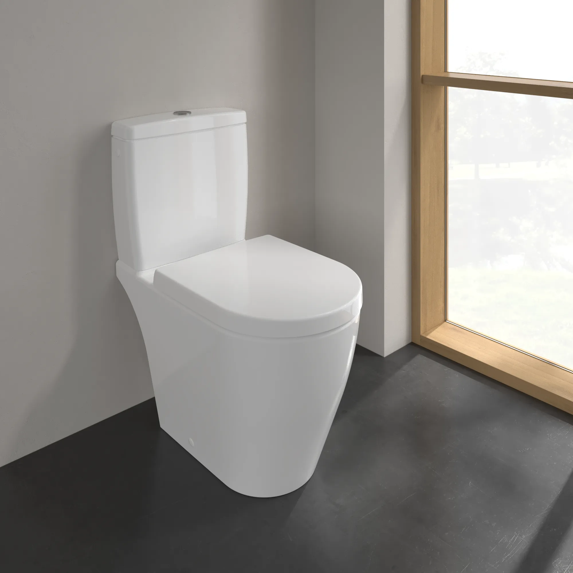 Stand-Tiefspül-WC DirectFlush „Avento“ 37 × 41 × 64 cm ohne Spülrand