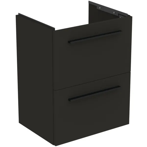 Ideal Standard Möbelwaschtischunterschrank i.life S 2 Auszüge 500x375x630mm Carbongrau matt