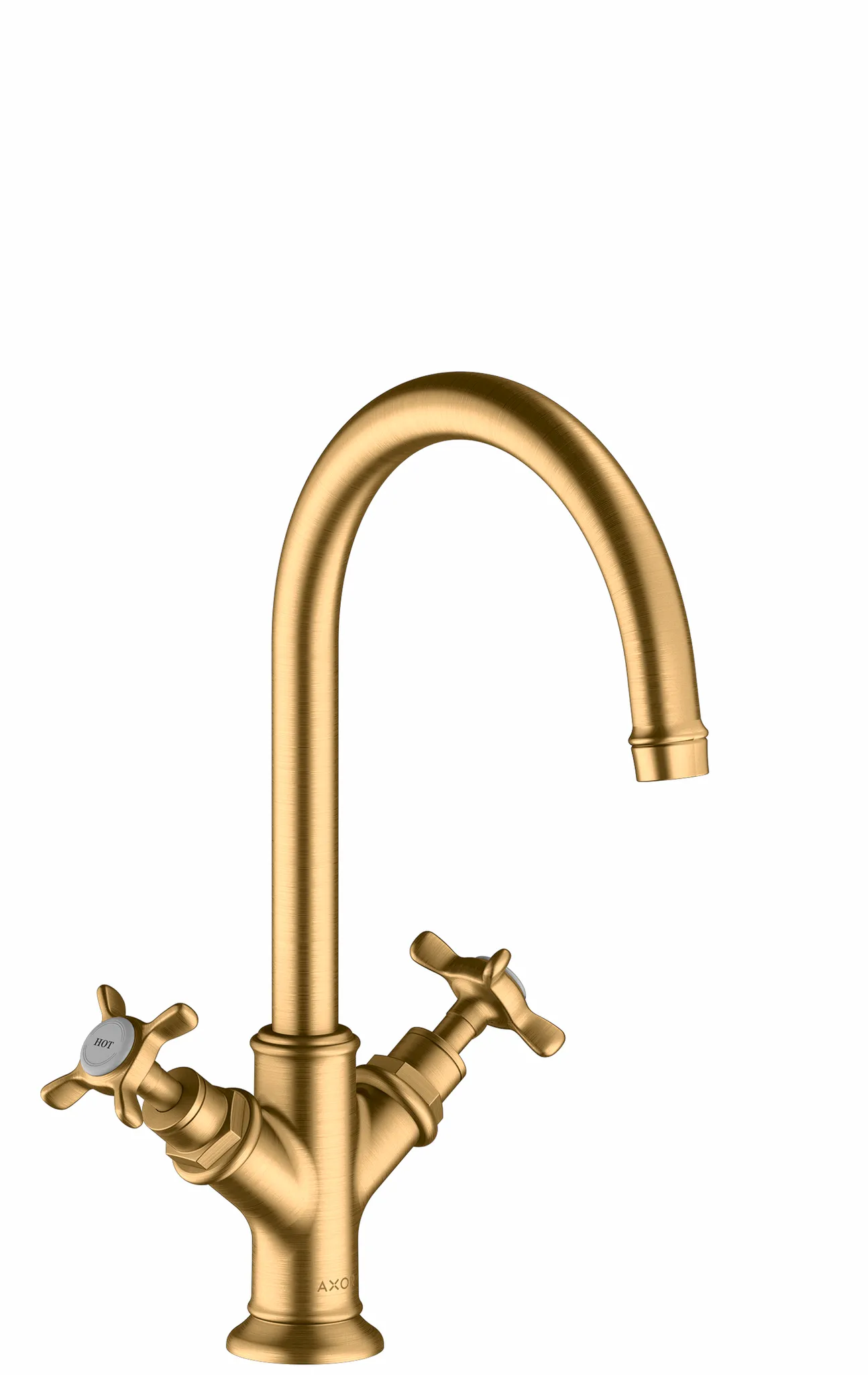 Hansgrohe AXOR Montreux 2-Griff Waschtischarmatur Brushed Brass