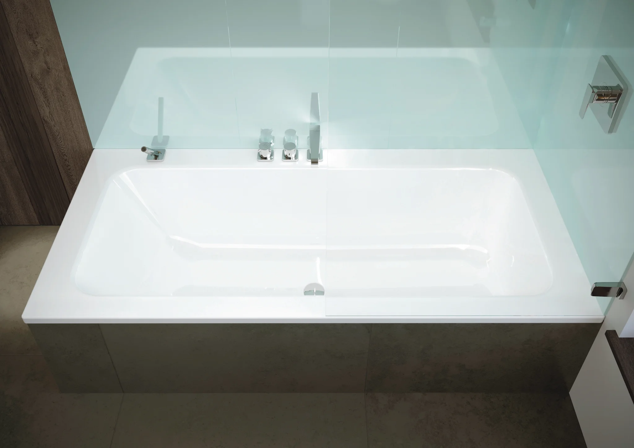 Kaldewei Badewanne „Puro Set Wide“ rechteck 170 × 75 cm, ohne Grifflochbohrungen, links in alpinweiß Kaldewei Badewanne „Puro Set Wide“ rechteck 170 × 75 cm, ohne Grifflochbohrungen, links in alpinweiß